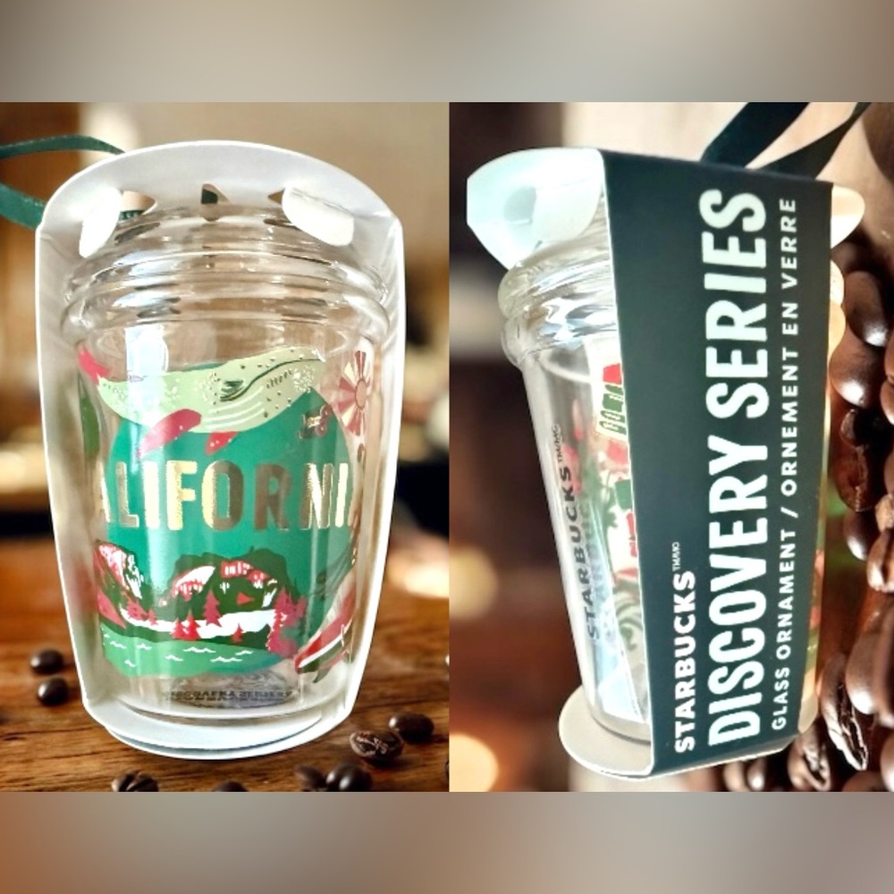 STARBUCKS 2025 California Discovery Series Been There Glass Ornament NWT